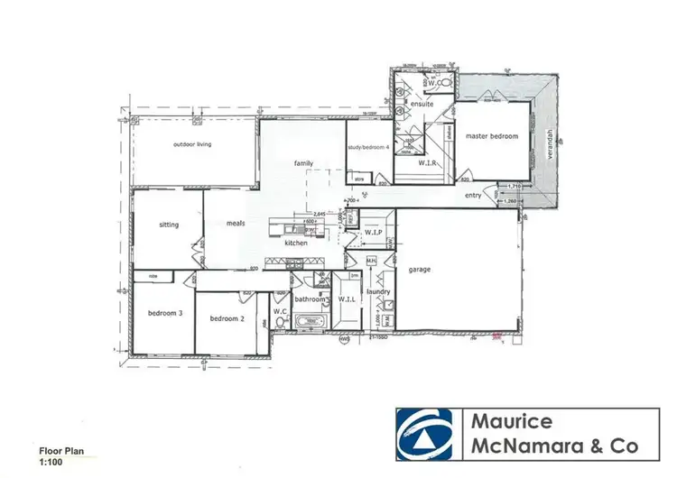 Floorplan of Homely house listing, 4 Kilmartin Place, Numurkah VIC 3636
