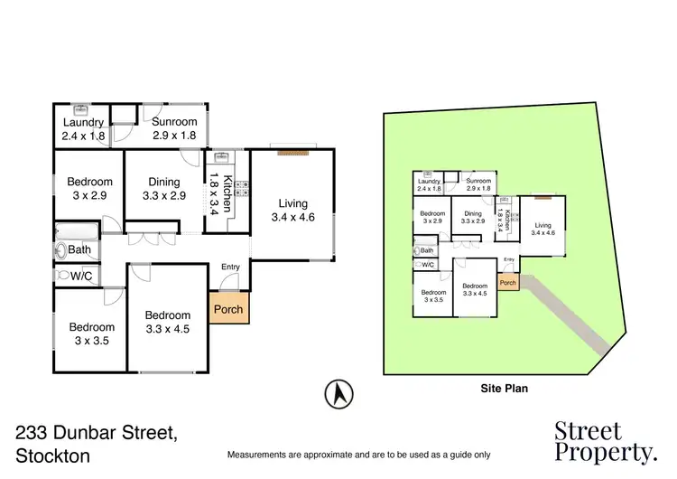 Floorplan of Homely house listing, 233 Dunbar Street, Stockton NSW 2295