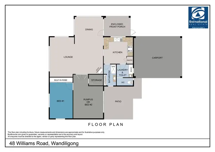 Floorplan of Homely house listing, 48 Williams Road, Wandiligong VIC 3744