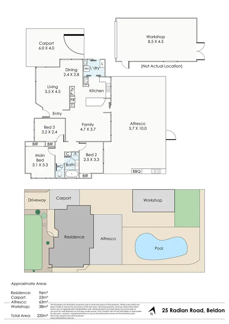 Floorplan of Homely house listing, 25 Radian Road, Beldon WA 6027