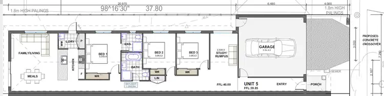 Floorplan of Homely house listing, 3 Jammon Close, Hampton Park VIC 3976