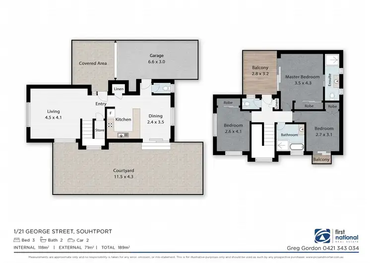 Floorplan of Homely townhouse listing, 1/21 George Street, Southport QLD 4215