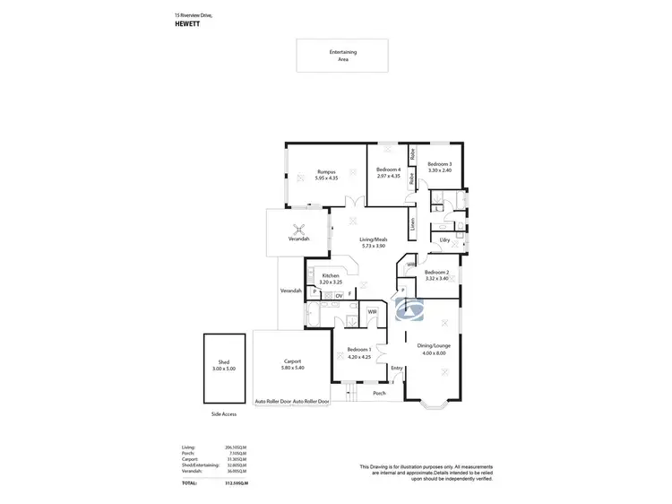 Floorplan of Homely house listing, 15 River View Drive, Hewett SA 5118