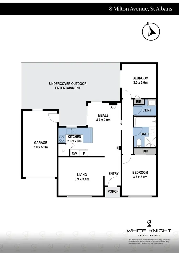 Floorplan of Homely house listing, 8 Milton Avenue, St Albans VIC 3021