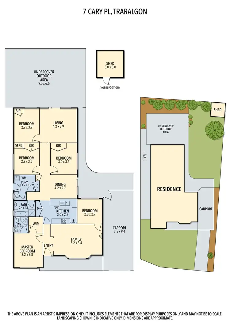 Floorplan of Homely house listing, 7 Cary Place, Traralgon VIC 3844