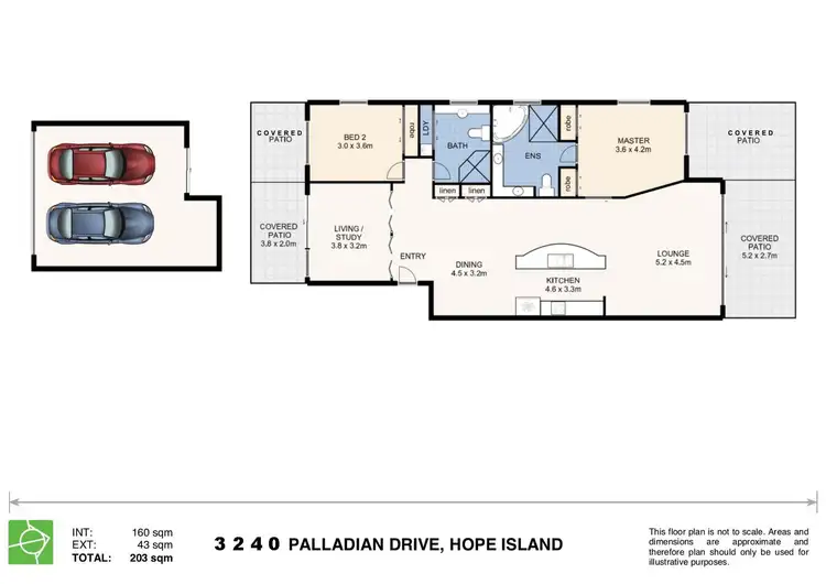 Floorplan of Homely villa listing, 47/3240 Palladian Drive, Hope Island QLD 4212