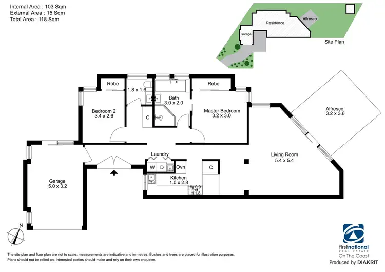 Floorplan of Homely semi-detached listing, 1/27 Illinois Court, Varsity Lakes QLD 4227