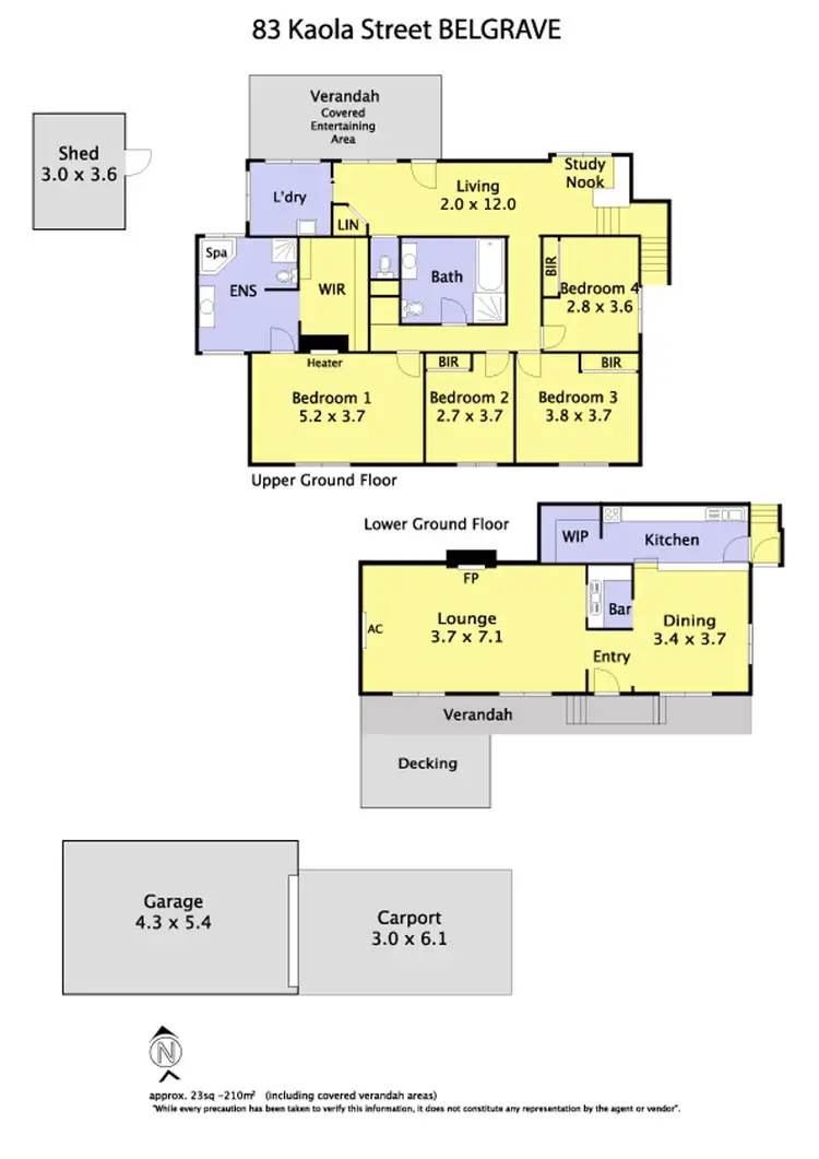 Floorplan of Homely house listing, 83 Kaola Street, Belgrave VIC 3160
