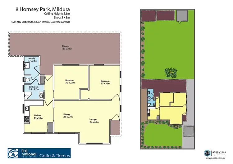 Floorplan of Homely house listing, 8 Hornsey Park, Mildura VIC 3500