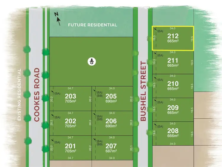 Floorplan of Homely land listing, Lot 212 Bushel Street, Armidale NSW 2350