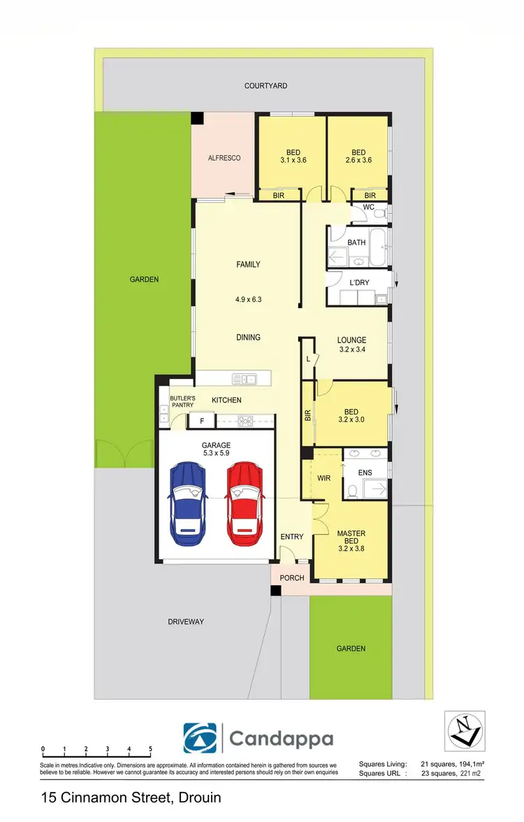 Floorplan of Homely house listing, 15 Cinnamon Street, Drouin VIC 3818