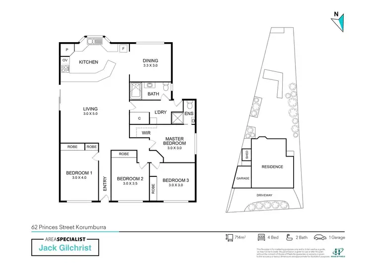 Floorplan of Homely house listing, 62 Princes Street, Korumburra VIC 3950