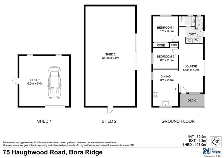 Floorplan of Homely rural property listing, Lot 10 & Lot 12/75 Haughwood Road, Bora Ridge NSW 2471