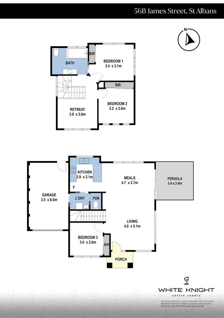 Floorplan of Homely house listing, 56B James Street, St Albans VIC 3021
