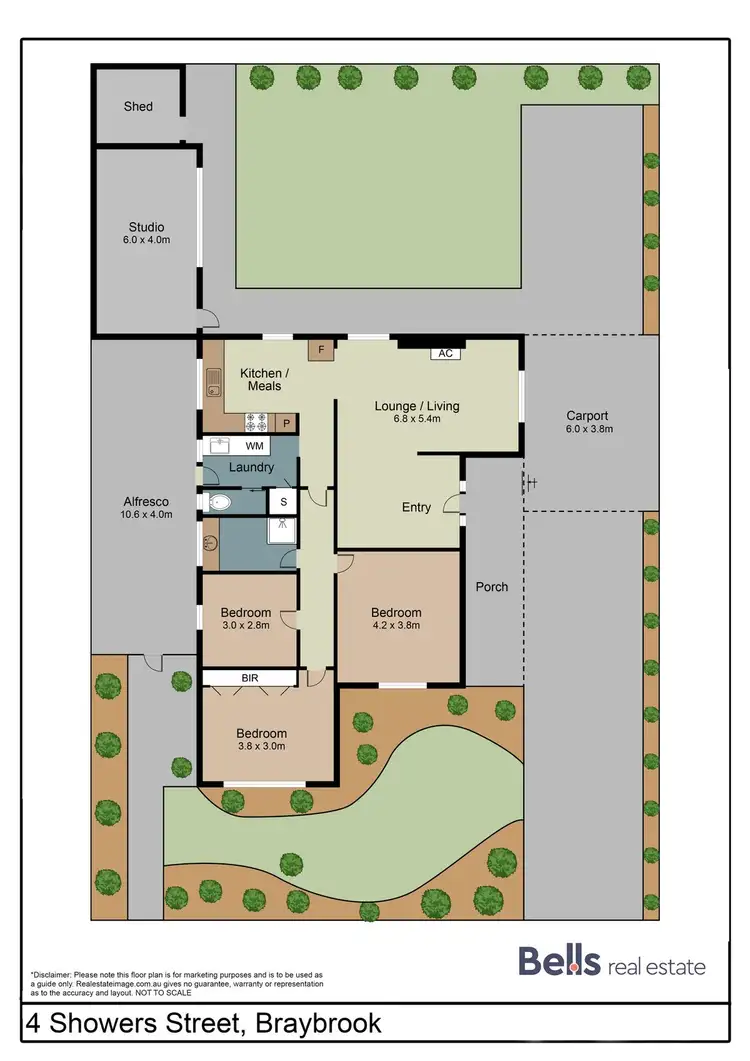 Floorplan of Homely house listing, 4 Showers Street, Braybrook VIC 3019