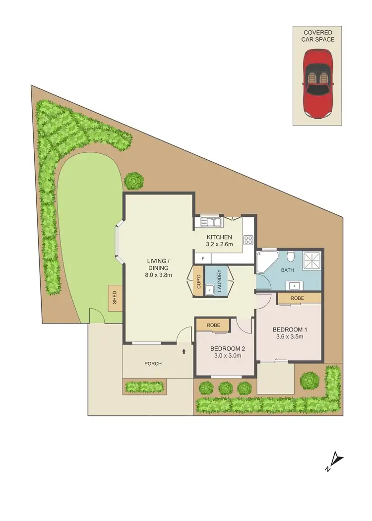 Floorplan of Homely villa listing, 3/2 Simla Road, Denistone NSW 2114