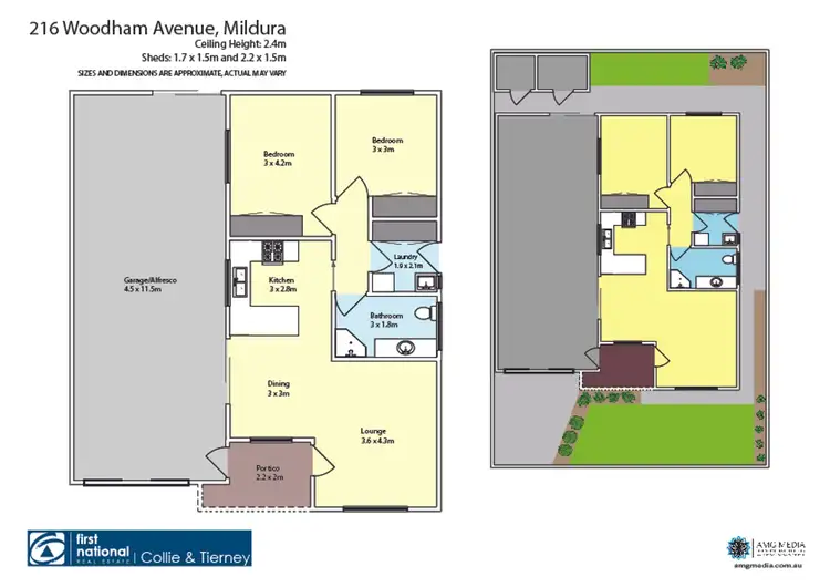 Floorplan of Homely townhouse listing, 216 Woodham Avenue, Mildura VIC 3500