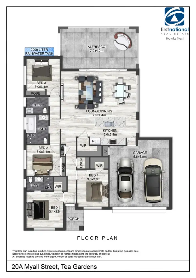 Floorplan of Homely house listing, 20A Myall Street, Tea Gardens NSW 2324