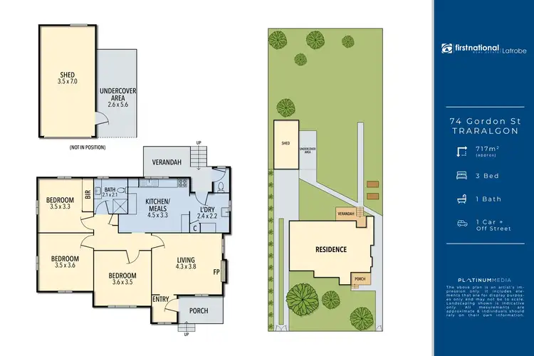 Floorplan of Homely house listing, 74 Gordon Street, Traralgon VIC 3844