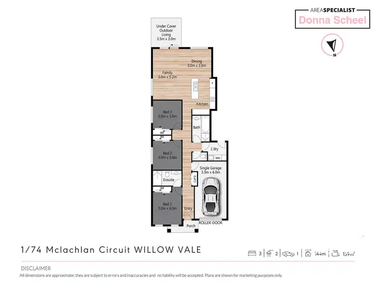 Floorplan of Homely house listing, 1/74 McLachlan Circuit, Willow Vale QLD 4209