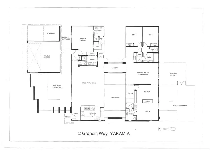 Floorplan of Homely house listing, 2 Grandis Way, Yakamia WA 6330