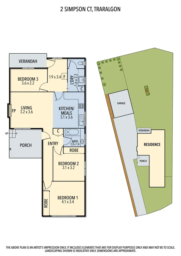 Floorplan of Homely house listing, 2 Simpson Court, Traralgon VIC 3844