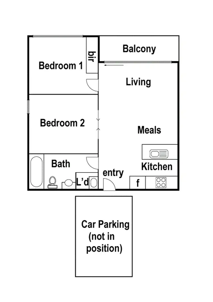 Floorplan of Homely apartment listing, 802/70 Speakmen Street, Kensington VIC 3031
