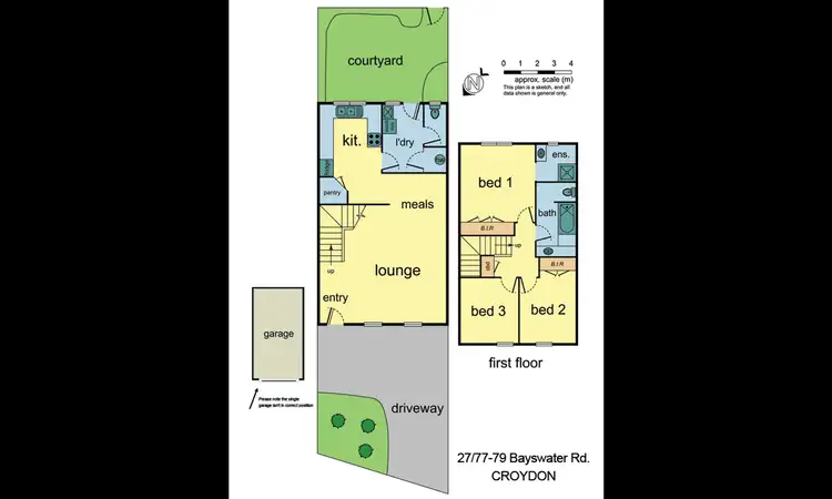 Floorplan of Homely townhouse listing, 27/77-79 Bayswater Road, Croydon VIC 3136