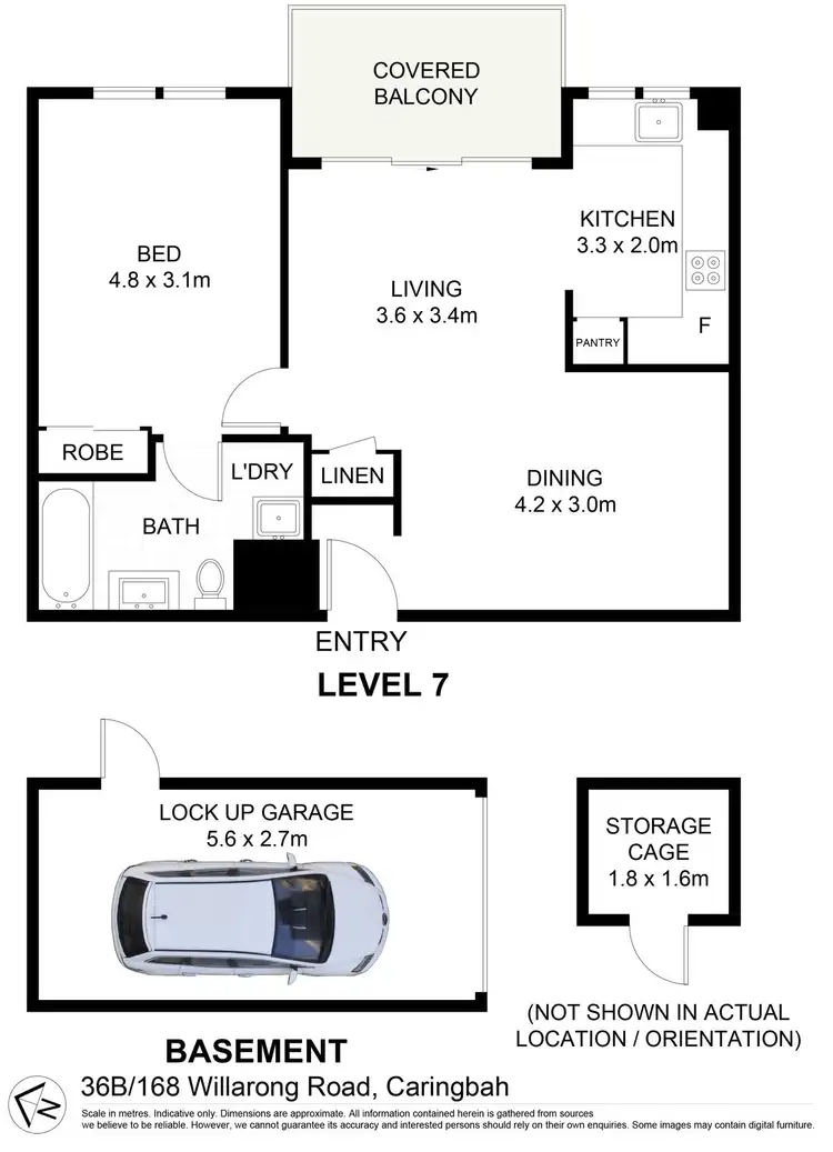 Floorplan of Homely apartment listing, 36B/168-172 Willarong Road, Caringbah NSW 2229