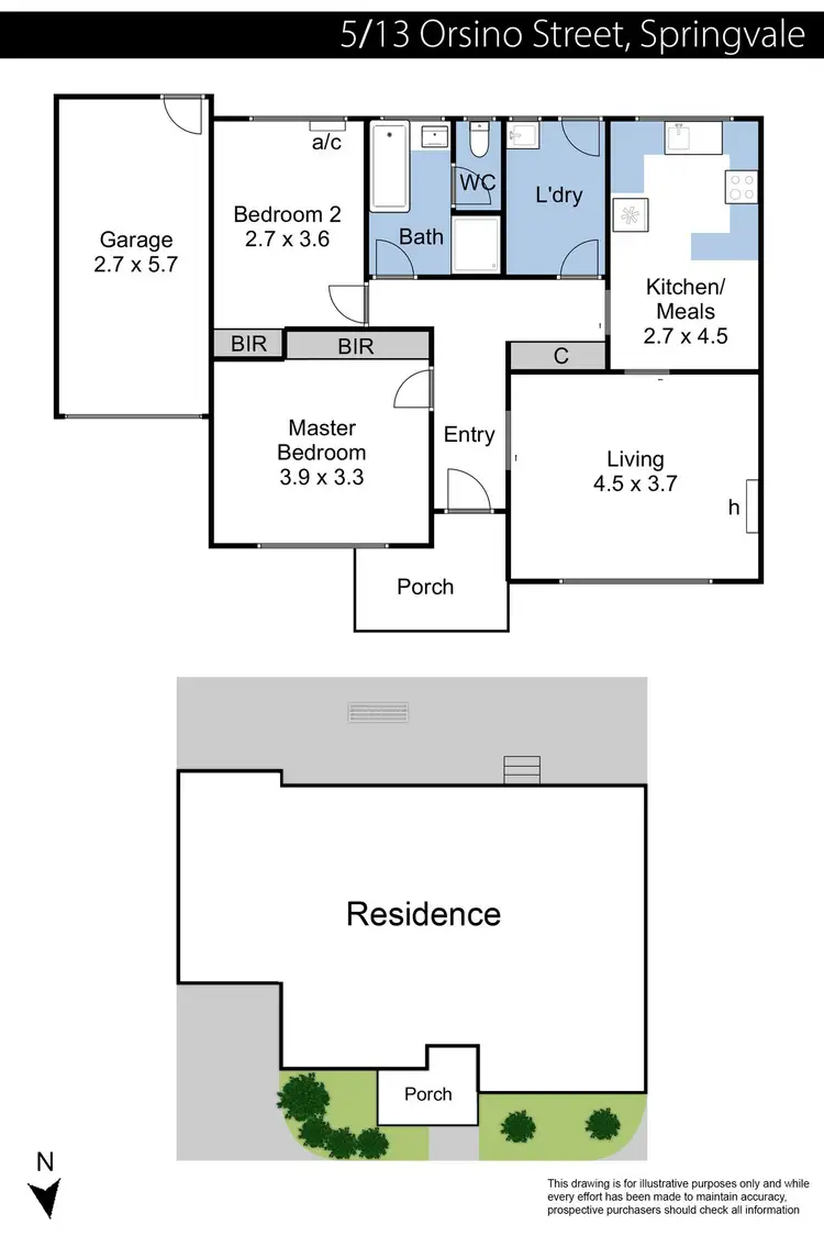 Floorplan of Homely unit listing, 5/13-15 Orsino Street, Springvale VIC 3171