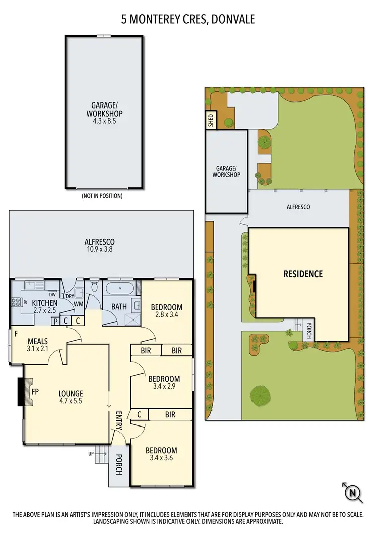 Floorplan of Homely house listing, 5 Monterey Crescent, Donvale VIC 3111