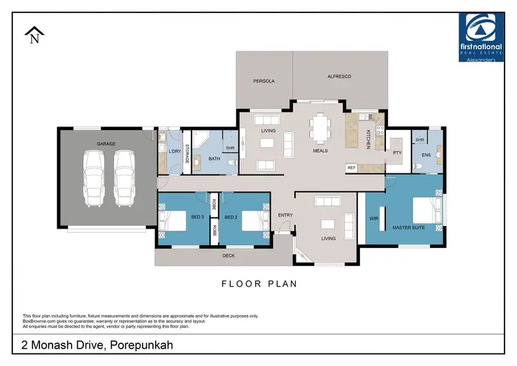 Floorplan of Homely house listing, 2 Monash Drive, Porepunkah VIC 3740