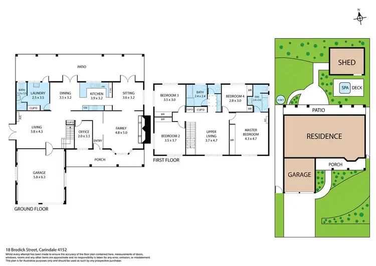 Floorplan of Homely house listing, 18 Brodick Street, Carindale QLD 4152