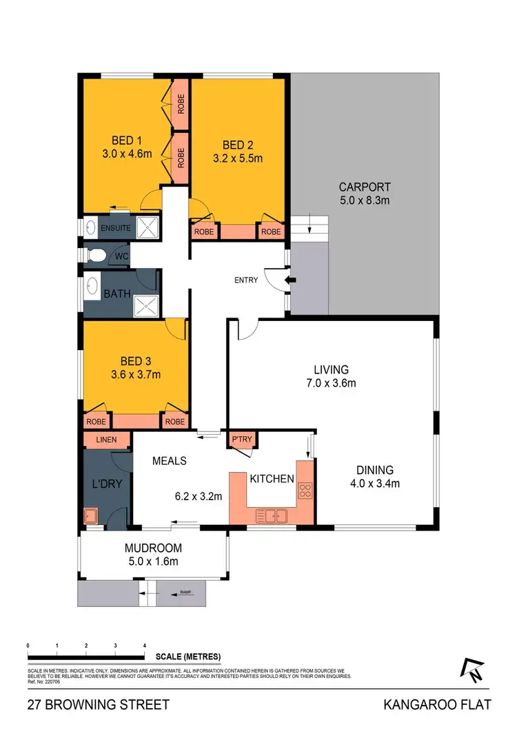 Floorplan of Homely house listing, 27 Browning Street, Kangaroo Flat VIC 3555