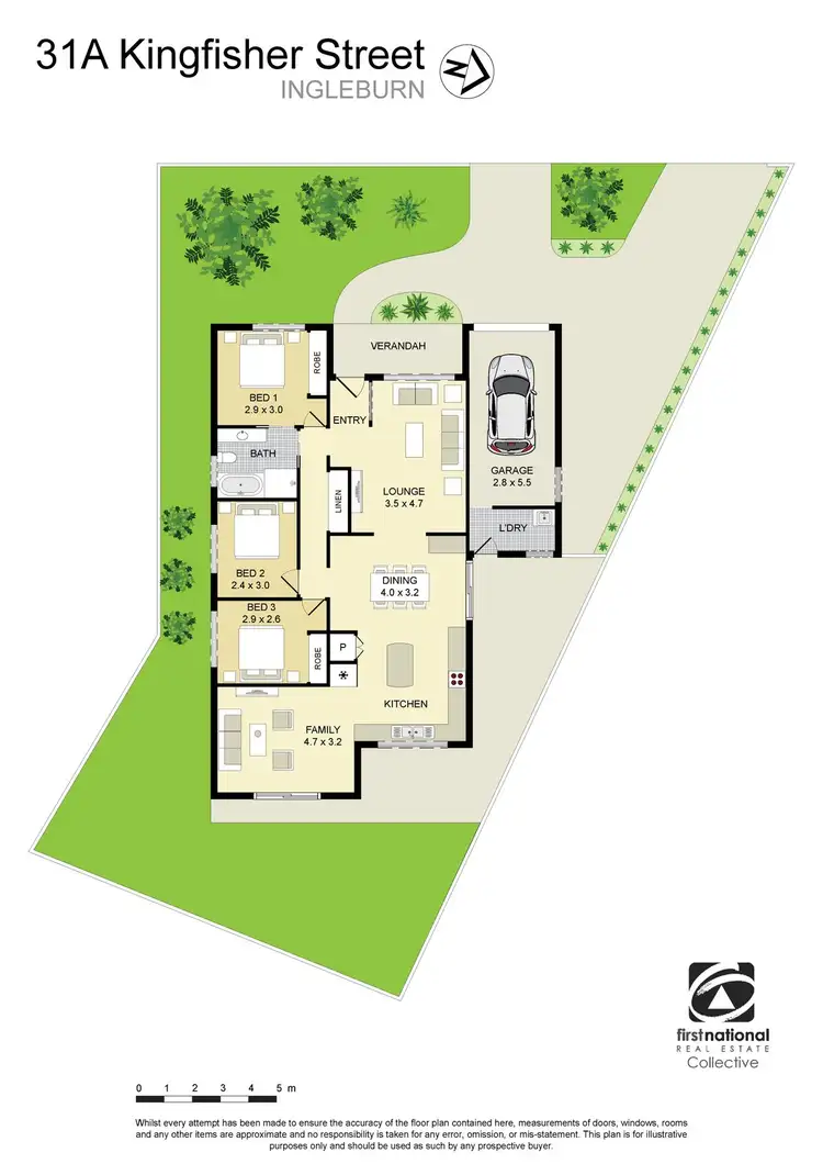 Floorplan of Homely house listing, 31A Kingfisher Street, Ingleburn NSW 2565