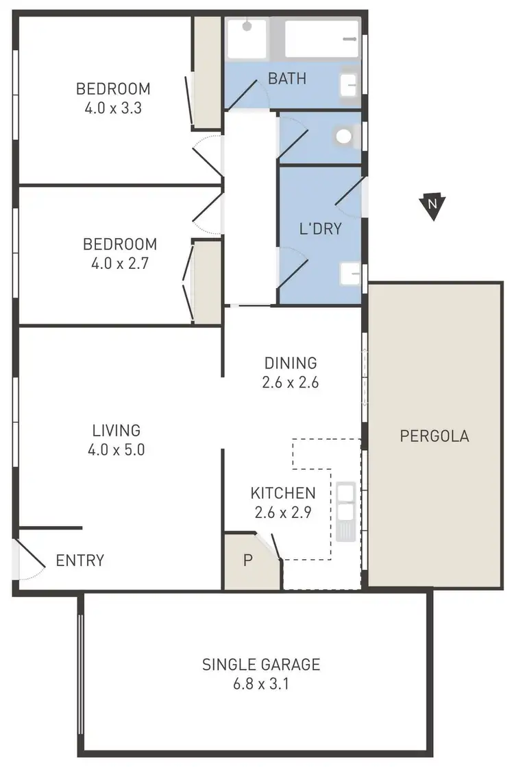 Floorplan of Homely unit listing, 9/27-29 Grace Street, Laverton VIC 3028