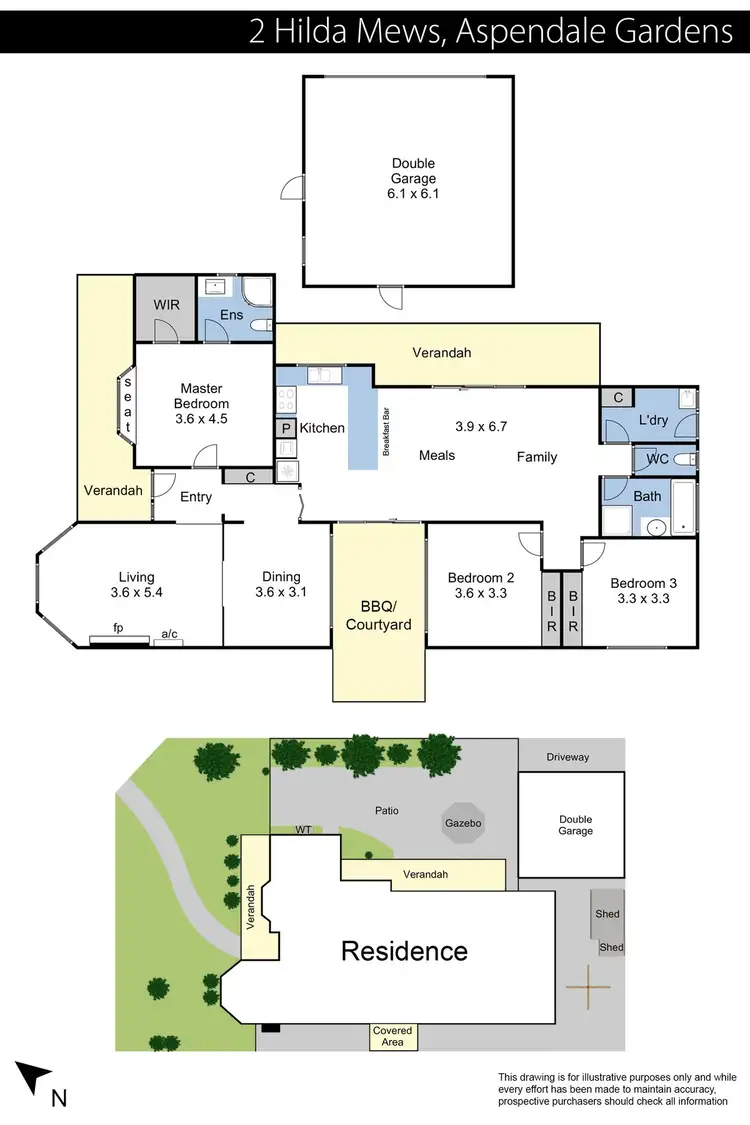 Floorplan of Homely house listing, 2 Hilda Mews, Aspendale Gardens VIC 3195
