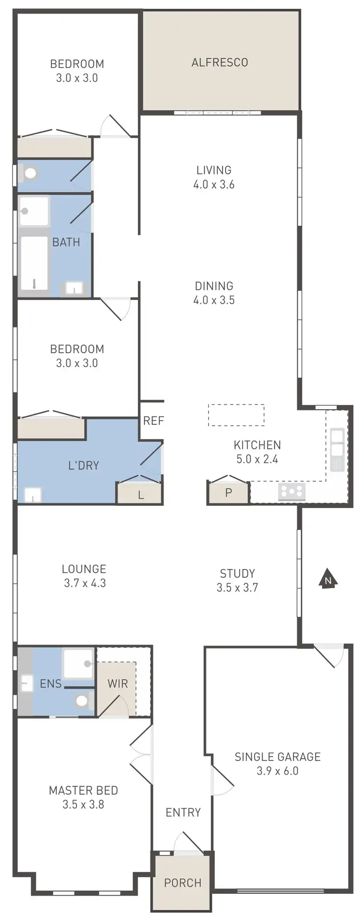 Floorplan of Homely house listing, 19 Nottingham Crescent, Tarneit VIC 3029