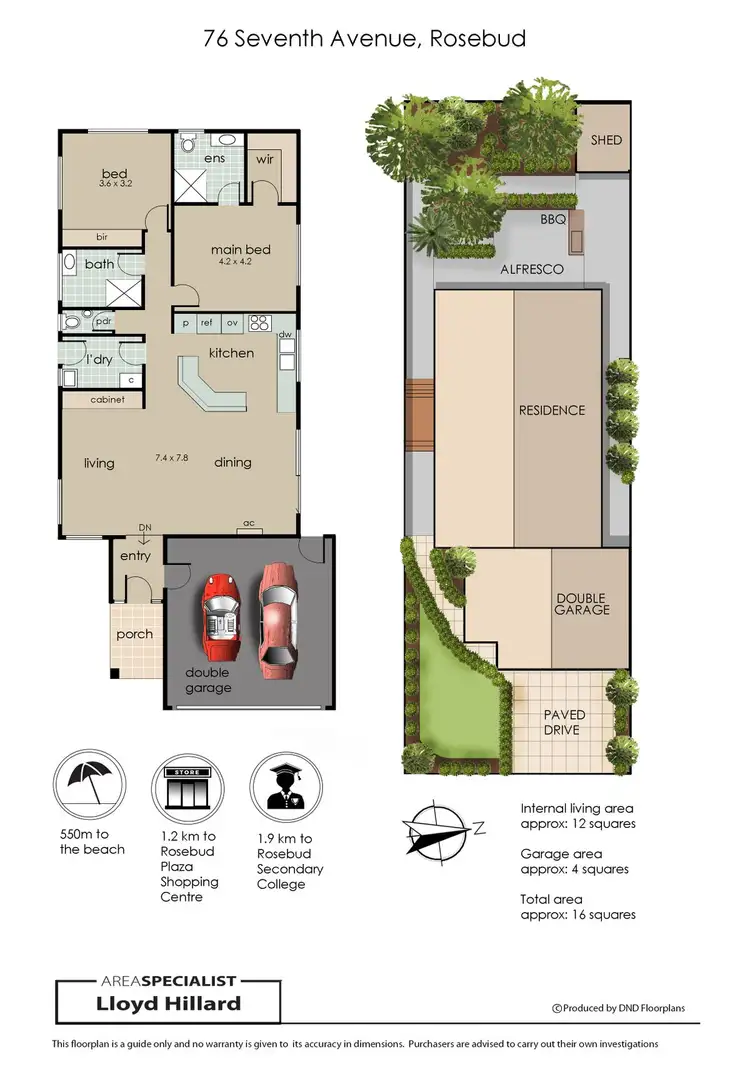 Floorplan of Homely house listing, 76 Seventh Avenue, Rosebud VIC 3939