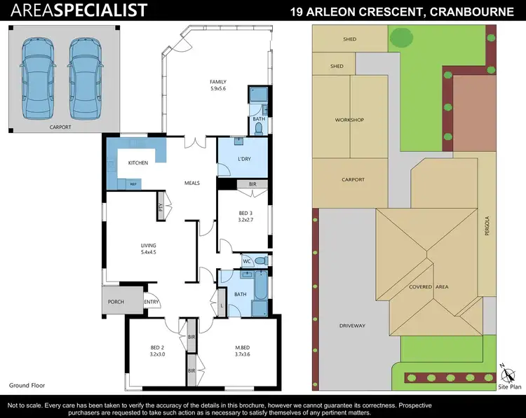 Floorplan of Homely house listing, 19 Arleon Crescent, Cranbourne VIC 3977
