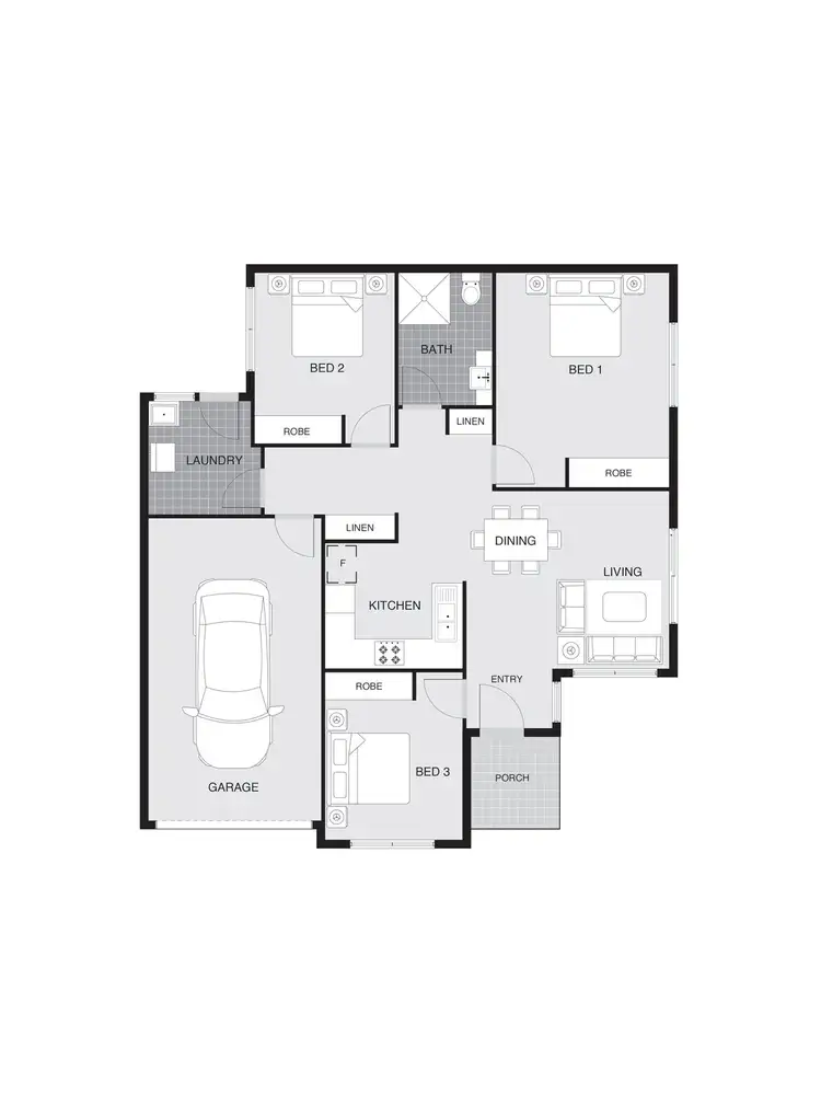 Floorplan of Homely townhouse listing, 14/18 Constance Stone Street, Macgregor ACT 2615