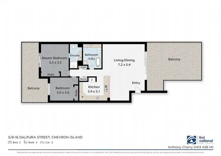 Floorplan of Homely unit listing, 5/8-16 Dalpura Street, Chevron Island QLD 4217
