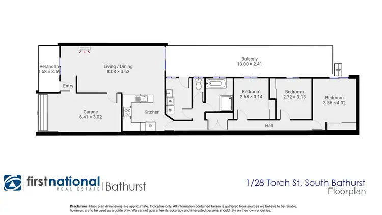 Floorplan of Homely house listing, 1/28 Torch Street, South Bathurst NSW 2795