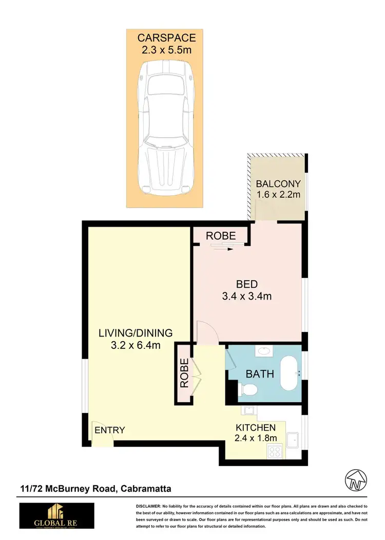 Floorplan of Homely unit listing, 11/72 McBurney Road, Cabramatta NSW 2166