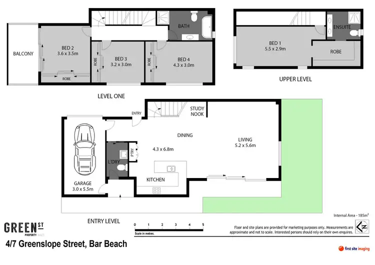 Floorplan of Homely townhouse listing, 4/7 Greenslope Street, Bar Beach NSW 2300