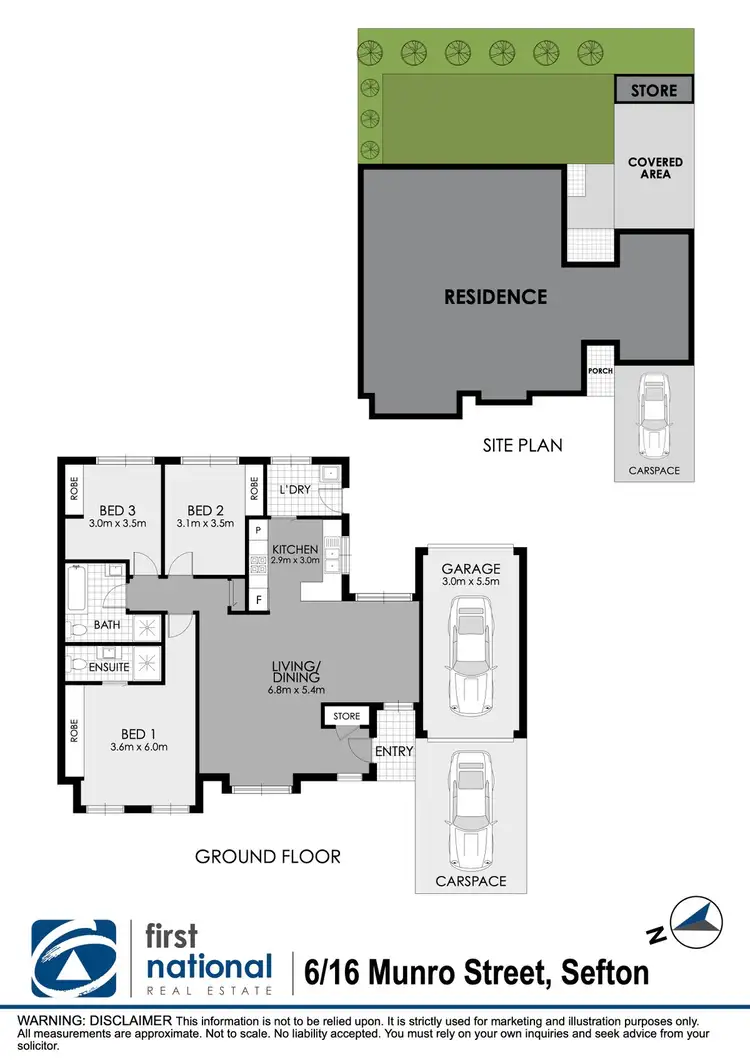 Floorplan of Homely villa listing, 6/16-22 Munro Street, Sefton NSW 2162