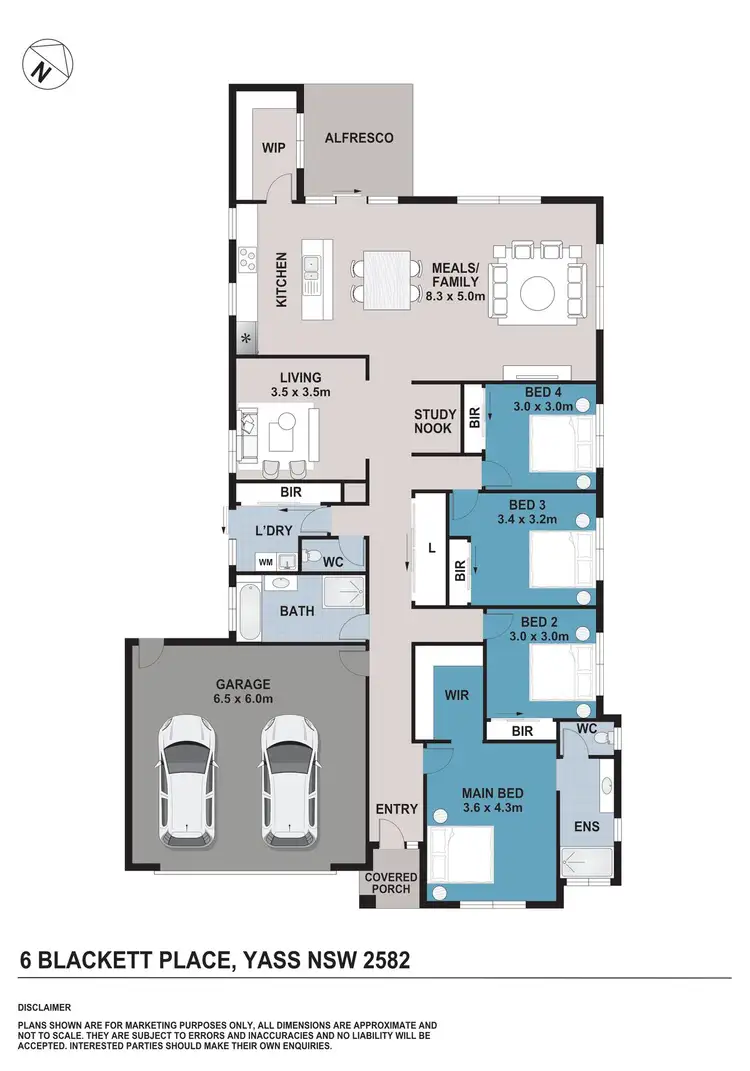 Floorplan of Homely house listing, 6 Blacket Place, Yass NSW 2582