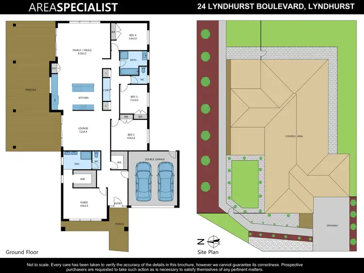 Floorplan of Homely house listing, 24 Lyndhurst Boulevard, Lyndhurst VIC 3975