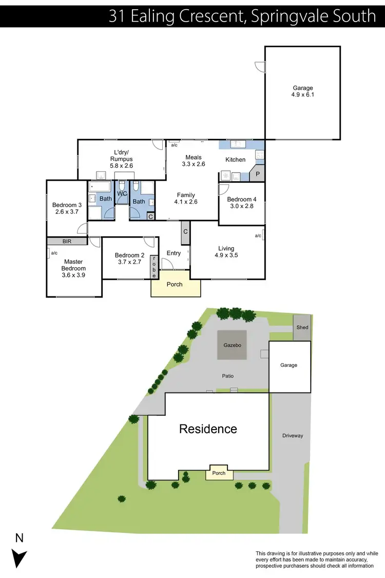 Floorplan of Homely house listing, 31 Ealing Crescent, Springvale South VIC 3172