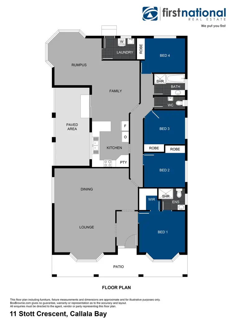 Floorplan of Homely house listing, 11 Stott Crescent, Callala Bay NSW 2540